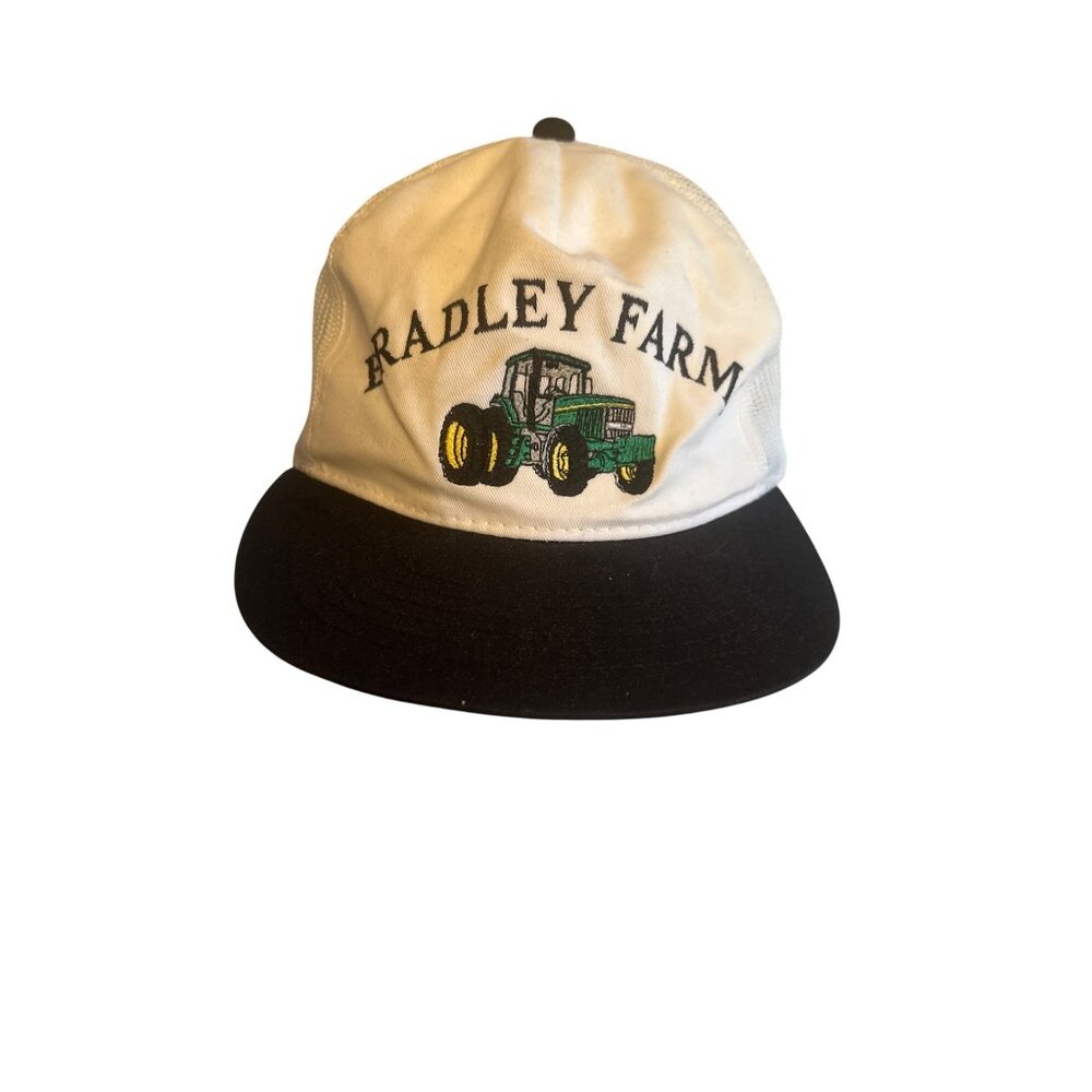 Radley Farm Tractor Embroidered Trucker Hat One Size Young An Hat 100% Cotton Ad